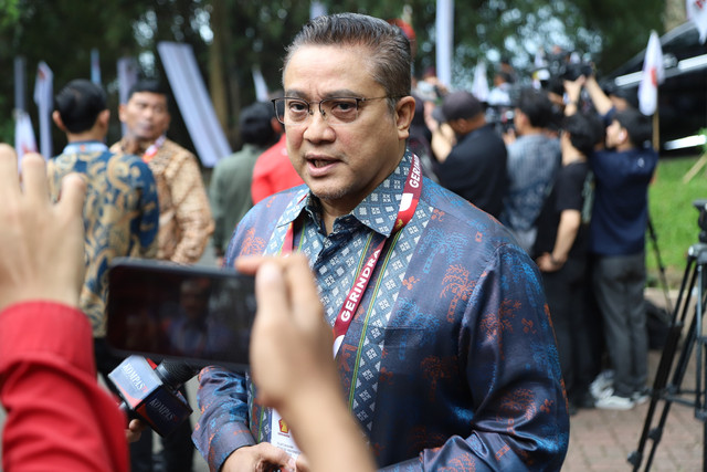 Politisi Demokrat Dede Yusuf saat diwawancarai wartawan di Padepokan Garuda Yaksa, Hambalang, Bogor, Jumat (14/2/2025). Foto: Iqbal Firdaus/kumparan