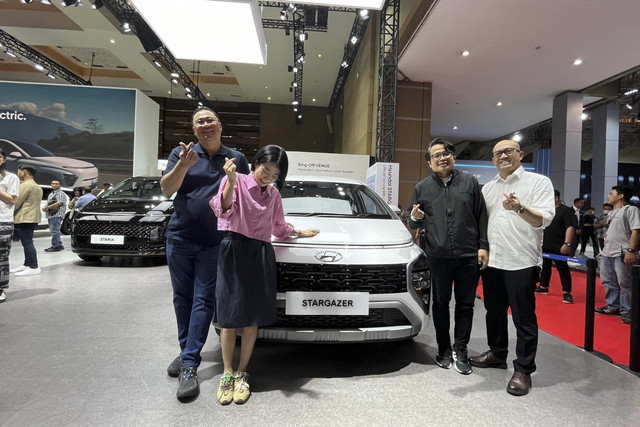 HMID memperkenalkan Hyundai Stargazer Essential Tech di IIMS 2025. Foto: Fitra Andrianto/kumparan