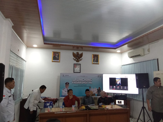 Acara launching pasar digital/Anyelir. 