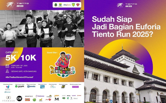 Tiento Run 2025, Berlari Bersama 3000 Pelari Se-Indonesia di Kota Bandung