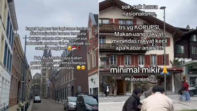 Curhatan hati anak muda soal kaburajadulu. Sumber: Instagram