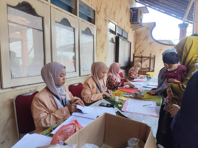 Foto kegiatan posyandu, Desa Mliriprowo Kecamatan Tarik Kabupaten Sidoarjo