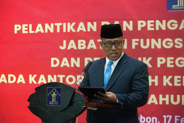 Lantik 4 Pejabat, Saiful Sahri Minta Komitmen Tingkatkan Kinerja