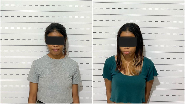 2 tersangka penganiayaan terhadap seorang gadis di Buru Selatan. Foto: Dok. Istimewa