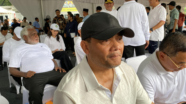 Gubernur Jateng terpilih Ahmad Lutfhi menghadiri pengarahan kepala daerah di kawasan Monas, Jakarta Pusat, Selasa (18/2/2025). Foto: Jonathan Devin/kumparan