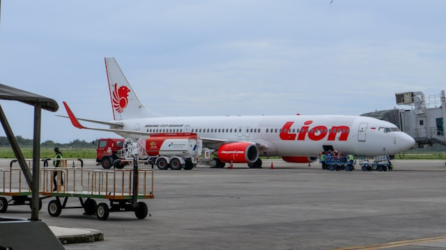 Maskapai Lion Group apa saja? Foto: Lion Air. Sumber: Unsplash/Fasyah Halim