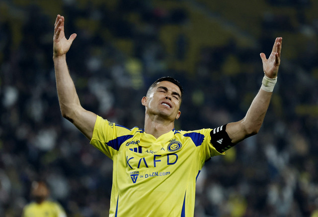 Cristiano Ronaldo saat membela Al Nassr. Foto: Hamad I Mohammed/REUTERS