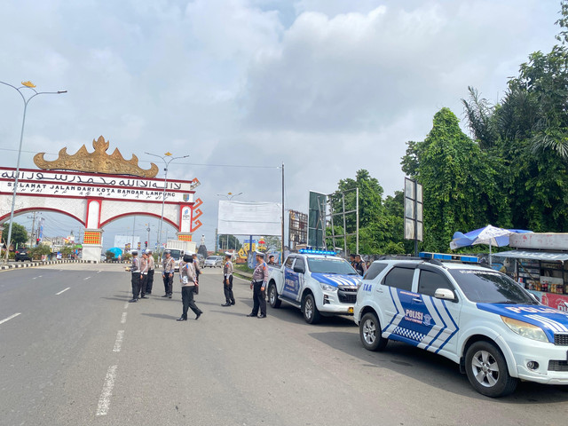 Ditlantas Polda Lampung saat Operasi Keselamatan Krakatau 2025. | Foto: Dok Humas Polda Lampung