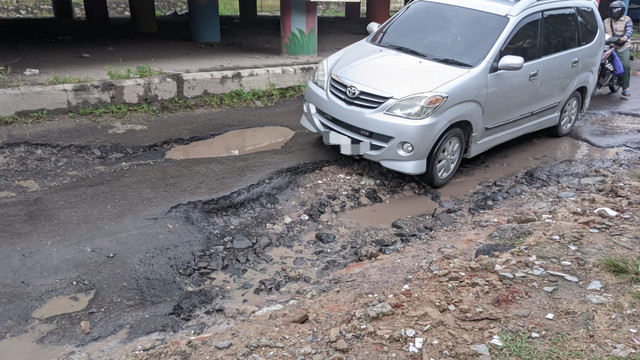 Kondisi Jl P. Tirtayasa Kec. Sukabumi, Kota Bandar Lampung. | Foto: Eva Nurdiah/Lampung Geh 