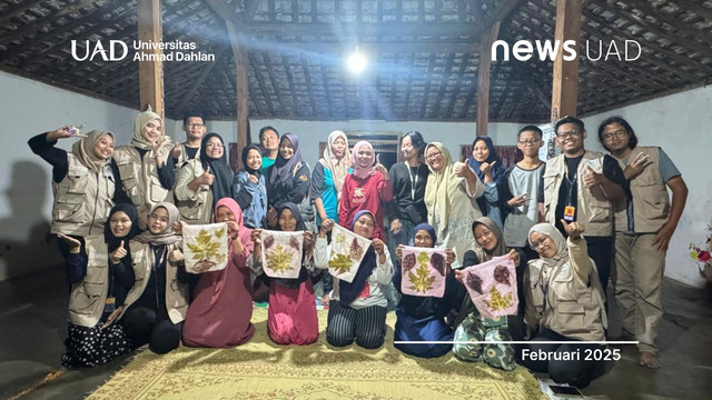 Pelatihan Ecoprint Tote Bag oleh KKN Universitas Ahmad Dahlan (UAD) (Foto KKN)