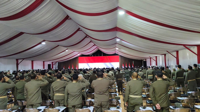 Suasana hari kedua retreat kepala daerah di Akmil, Magelang, Sabtu (22/12). Foto: Arfiansyah Panji Purnandaru/kumparan