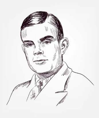 Ilustrasi Foto Alan Turing, bapak ilmu komputer modern. Foto: https://www.shutterstock.com