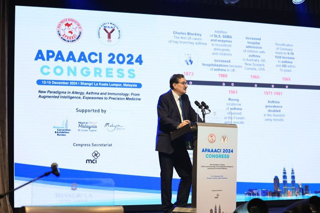 Prof Cezmi Akdis dalam Kongres APAAACI 2024. Sumber : linkedin APAAACI 2025