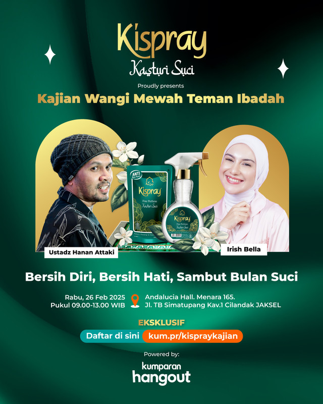 kumparan Hangout bersama Kispray, Ustaz Hanan Attaki, dan Irish Bella. Foto: kumparan