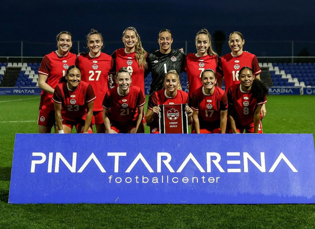 Timnas Wanita Kanada di Pinatar Cup 2025, Sabtu (22/2). Foto: Instagram/@cawnt