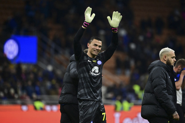 Emil Audero sewaktu membela Inter Milan. Foto: Piero Cruciatti/AFP