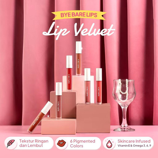 Implora Lip Velvet. Sumber: Platfrom Shopee/@Implora Official Shop