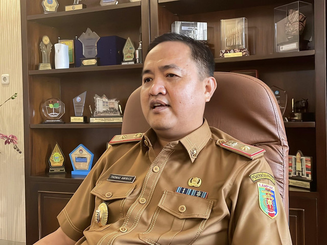 Kepala Dinas Pendidikan dan Kebudayaan (Disdikbud) Provinsi Lampung, Thomas Amirico | Foto : Eka Febriani / Lampung Geh