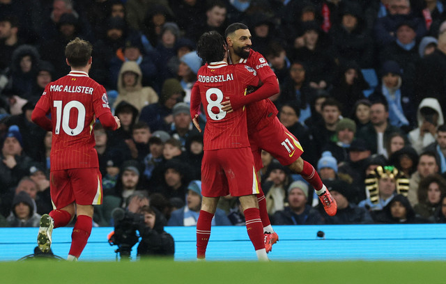 Man City vs Liverpool di Liga Inggris. Foto: Phil Noble/REUTERS