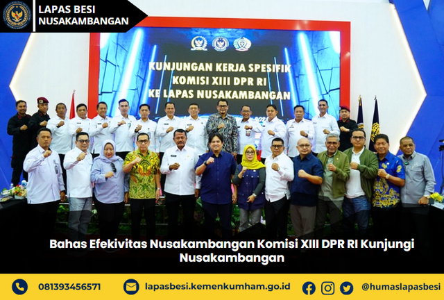 Bahas Efekivitas Nusakambangan Komisi XIII DPR RI Kunjungi Nusakambangan