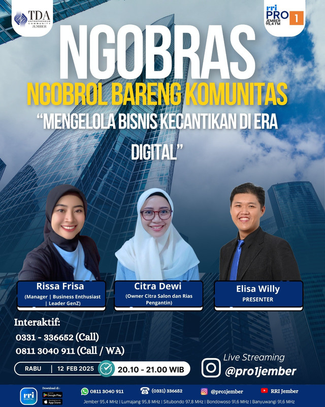 Kelola Bisnis Kecantikan di Era Digital, TDA Jember Gelar Ngobras