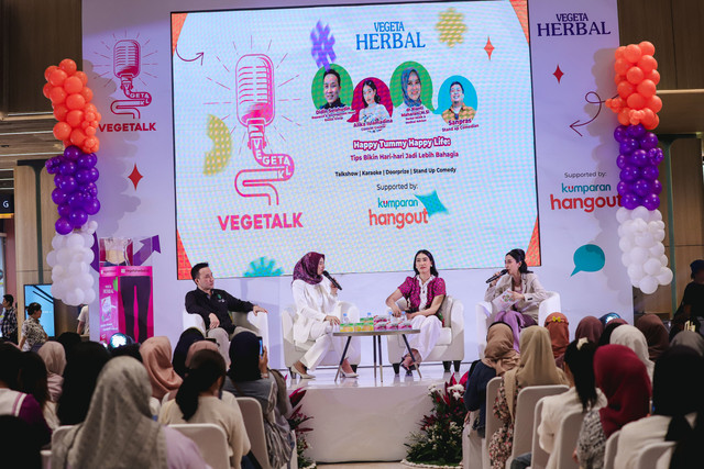 kumparan Hangout berkolaborasi dengan Vegeta Herbal menggelar talkshow tentang kesehatan pencernaan di Jakarta, Minggu (23/2). Foto: kumparan