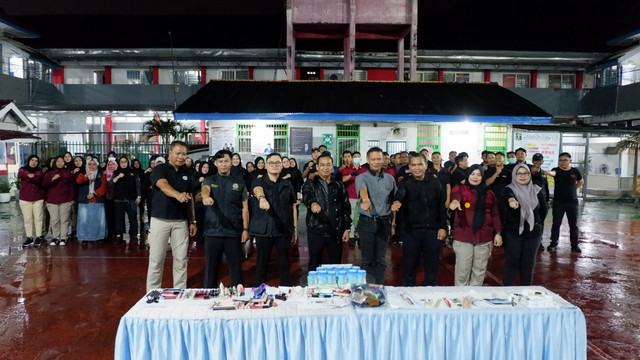 Cegah Gangguan Kamtib Jelang Ramadhan, Lapas Perempuan Palembang Razia Gabungan