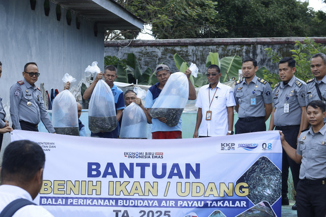 Lapas Takalar Terima 5.000 Bibit Ikan Nila dari BPBAP Takalar