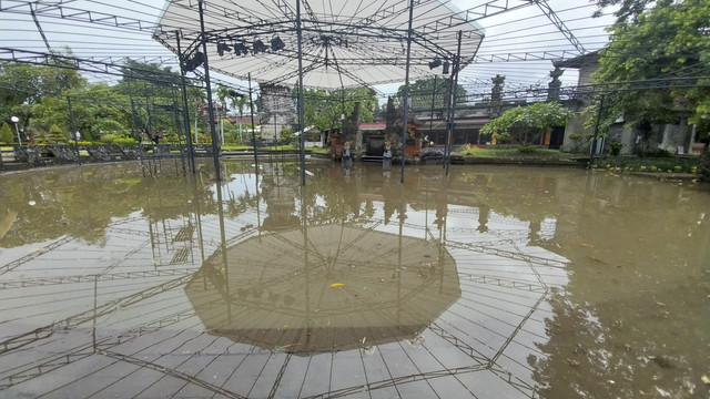 Suasana Gedung Art Center Kebanjiran. Foto: Denita BR Matondang/kumparan