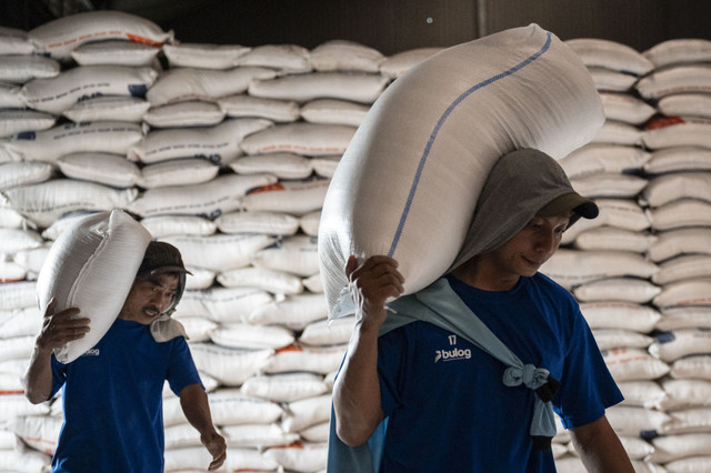 Ilustrasi beras. Foto: Aprillio Akbar/ANTARA FOTO