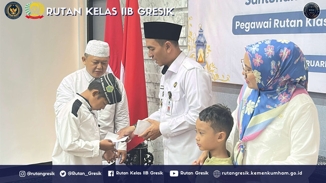 Sambut Ramadhan, Rutan Gresik Gelar Doa Bersama dan Santunan Anak Yatim