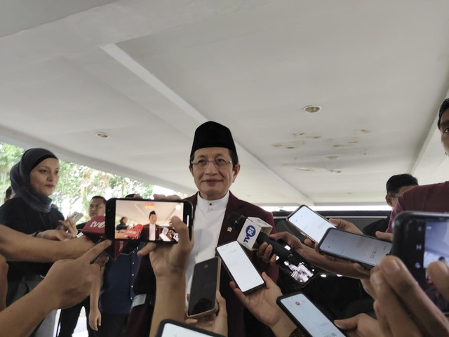 Menteri Agama (Menag) RI Nasaruddin Umar di Akmil Magelang, Jawa Tengah, Rabu (26/2/2025). Foto: Arfiansyah Panji Purnandaru/kumparan