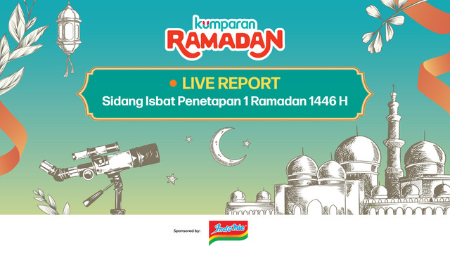 Live Streaming Sidang Isbat Penentuan Awal Ramadan 1446 H di Youtube kumparan bersama Indomie akan diselenggarakan Jumat, 28 Februari 2025. Foto: kumparan