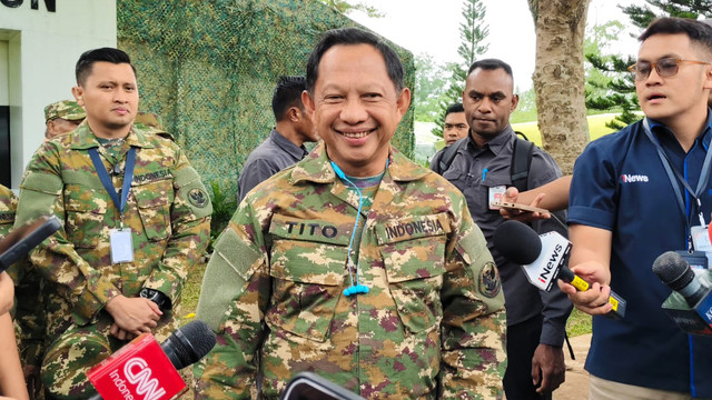 Mendagri Tito Karnavian di lokasi retreat kepala daerah di Kompleks Akmil, Magelang, Jawa Tengah, Kamis (27/2). Foto: Arfiansyah Panji/kumparan