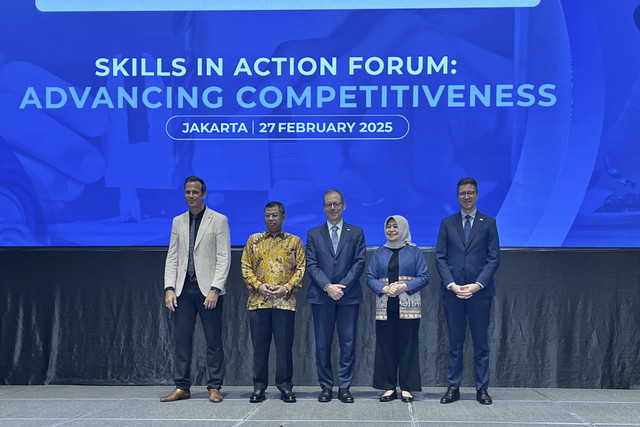 forum Skills in Action: Advancing Competitiveness yang digelar di Menara Danareksa, Jakarta, Kamis (27/2/2025). Foto: Tiara Hasna/kumparan