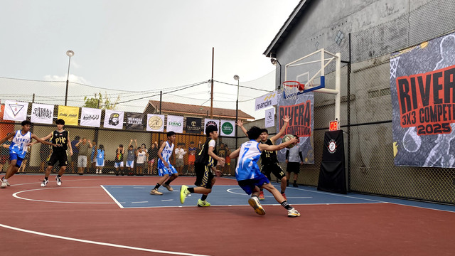 Rivera 3x3 Competition yang berlangsung pada 21-23 Februari 2025 di Zaula Mini Stadium, Pontianak, Kalimantan Barat. Foto: Alycia Tracy Nabila/Hi!Pontianak