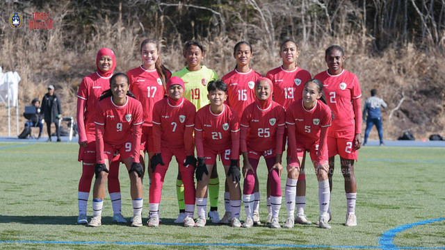 Skuad Timnas Wanita Indonesia U20 di turnamen antar universitas di Jepang, 25th University Women’s Soccer Regional Competition 2025. Foto: PSSI_KitaGaruda