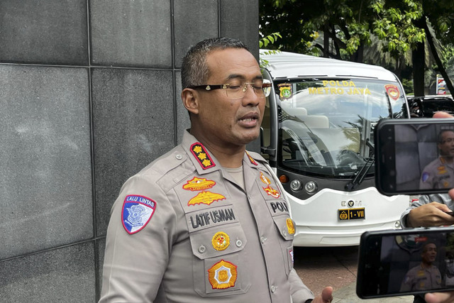 Dirlantas Kombes. Pol. Dr. Latif Usmanm di Gedung Promoter Polda Metro Jaya, Jakarta Selatan, Kamis (27/2/2025). Foto: Rayyan Farhansyah/kumparan