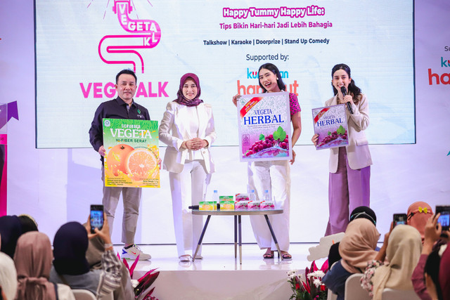 VegeTalk “Happy Tummy Happy Life: Tips Bikin Hari-hari Jadi Lebih Bahagia” sukses digelar di Yogyakarta, Bandung, dan Jakarta. Foto: kumparan