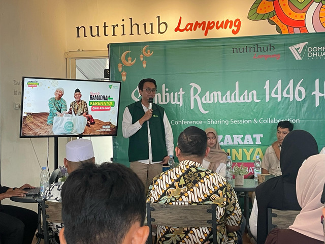 Nandrianto Suparno selaku pimpinan cabang Dompet Dhuafa Lampung | Foto: Eva Nurdiah/ Lampung Geh