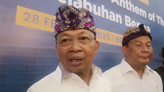 Gubernur Bali I Wayan Koster di Pelabuhan Benoa, Jumat (28/2/2025). Foto: Denita BR Matondang/kumparan