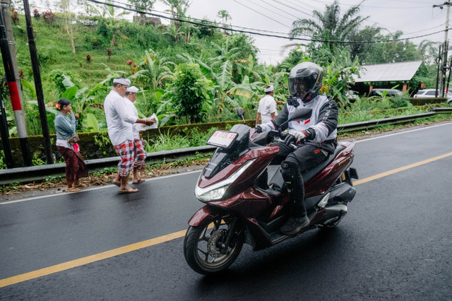 Test ride new Honda PCX 160 RoadSync di Bali. Foto: dok. AHM