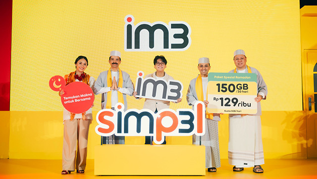 IM3 dari Indosat Ooredoo Hutchison saat meluncurkan kampanye 'Simpelnya IM3, Temukan Makna untuk Bersama'. (foto: istimewa)