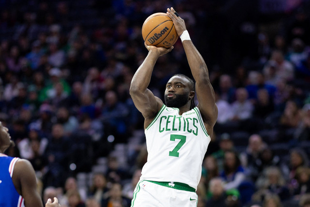 Pebasket Boston Celtics, Jaylen Brown. Foto: Bill Streicher-Imagn Images/via REUTERS