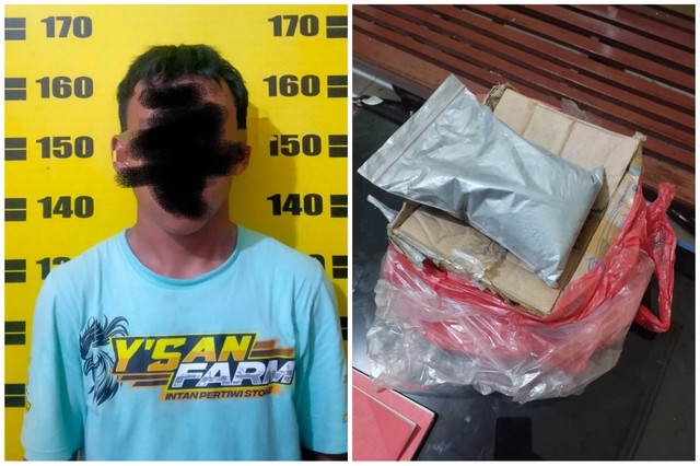 Polsek Kalangbret Amankan Penjual Obat Mercon Seberat 5 Ons