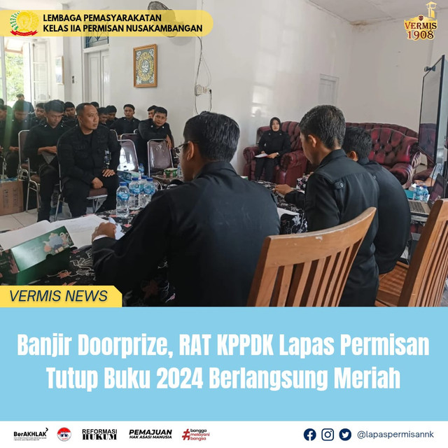 Banjir Doorprize, RAT KPPDK Lapas Permisan Tutup Buku 2024 Berlangsung Meriah