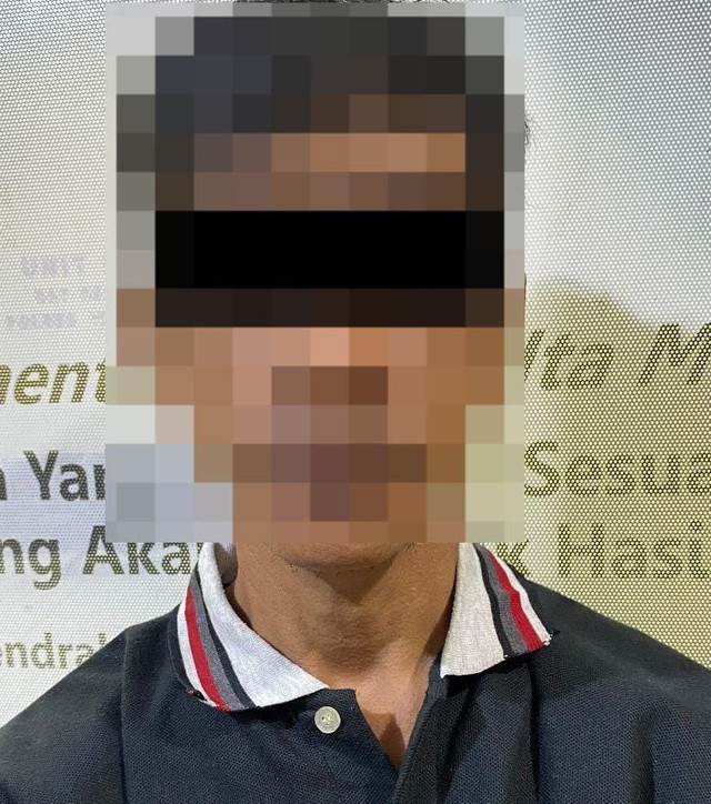 Pelaku yang berhasil diamankan. | Foto: Dok Humas Polres Way Kanan