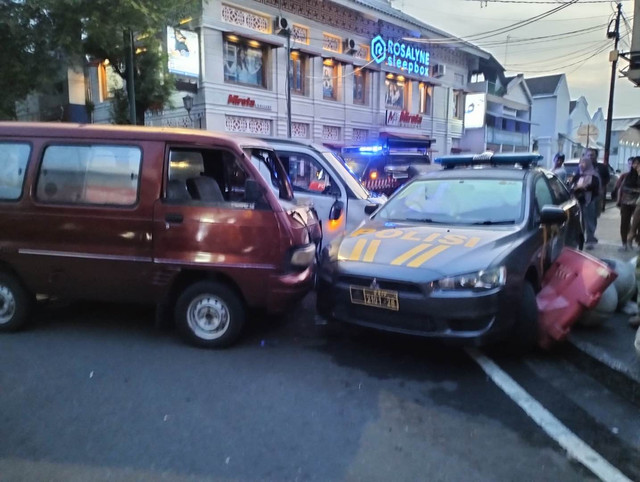 Tabrakan karambol di Malioboro. Foto: Dok. Polresta Yogya/Pandangan Jogja