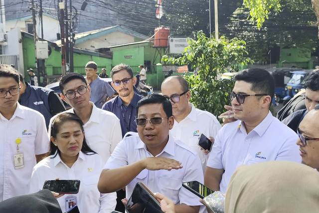 Kepala Badan Pangan Nasional (Bapanas) Arief Prasetyo Adi di Pasar Johar Baru, Jakarta Pusat, Rabu (5/3/2025). Foto: Widya Islamiati/kumparan