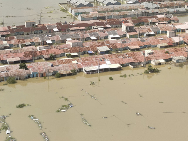 Pantauan udara terkini bencana banjir di Bekasi. Foto: Dok. Istimewa